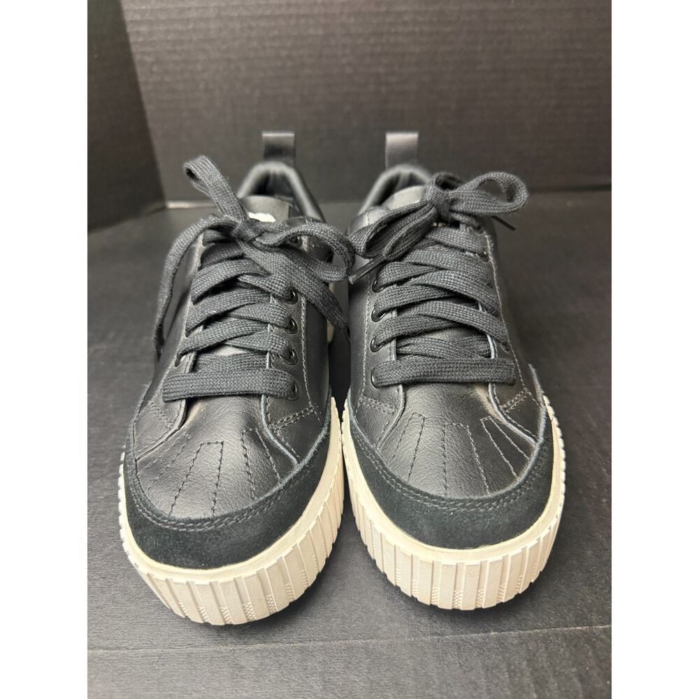 Sorel Ona Ave Low Womens Shoes Sz 7.5 Black Waterproof Platform Lace Up Sneakers - Picture 3 of 9